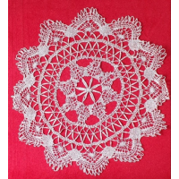 Rond handgemaakt kleedje